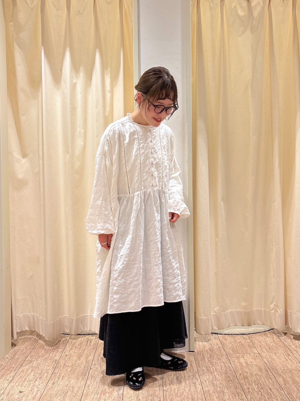 モスモス　SHOPさま専用　サマンサモスモス 【Cross×Linen】ジャンス セール】 【Cross×Linen】ジャンスカ（ブラック/レッド/ベージュ