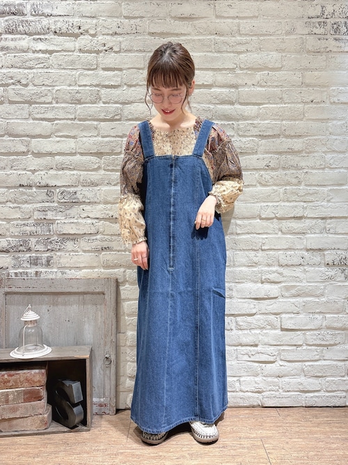 Smansa Mos2 ジャンスカ サマンサ モスモス Samansa Mos2 【Cross×Linen】ジャンスカ