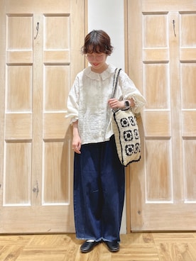 「大人カジュアル」｜「アイテム（その他雑貨）」を使った、はまなかさん（レディース・151cm）の夏コーディネート