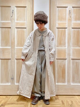 「チロリアンシューズ」｜「アイテム（雑貨/ホビー）」を使った、はまなかさん（レディース・151cm）の秋コーディネート