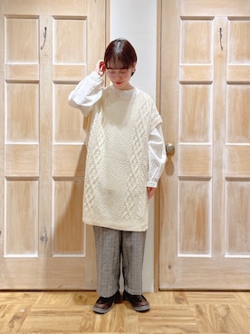 「冬」｜「アイテム（雑貨/ホビー）」を使った、はまなかさん（レディース・151cm）の冬コーディネート