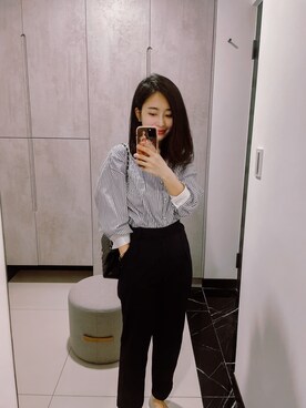 「職場」｜Catherinedaily_ さん（レディース・158cm）の春コーディネート