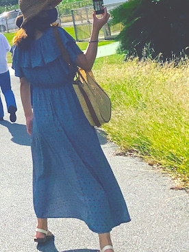 「GRL（グレイル）の3Wayポーチ付きペーパートートバッグ（トートバッグ、ブラウン系）」を使った、フルグラさん（レディース・160cm）の秋コーディネート