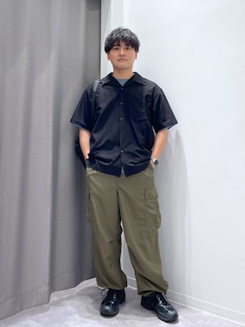 「LAKOLE（ラコレ）のアイテム」を使った、むーやんさん（メンズ・169cm）の春コーディネート