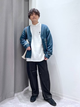 「アイテム（スウェット）」を使った、むーやんさん（メンズ・169cm・30代）の秋コーディネート
