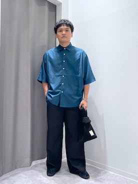 「アイテム（エコバッグ/サブバッグ）」を使った、むーやんさん（メンズ・169cm）の夏コーディネート