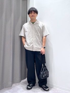 「LAKOLE（ラコレ）のアイテム」を使った、むーやんさん（メンズ・169cm）の春コーディネート