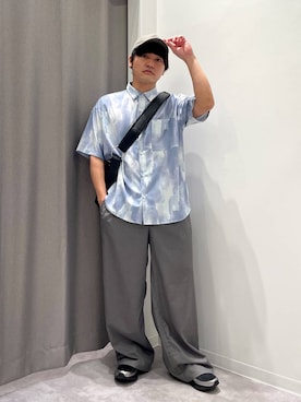 「LAKOLE（ラコレ）のアイテム」を使った、むーやんさん（メンズ・169cm）の春コーディネート