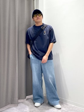 「LAKOLE（ラコレ）のアイテム」を使った、むーやんさん（メンズ・169cm）の春コーディネート