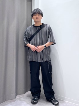 「旅行」｜むーやんさん（メンズ・169cm）の春コーディネート