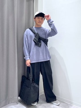 「アイテム（トートバッグ）」を使った、むーやんさん（メンズ・169cm・30代）の秋コーディネート