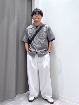 「LAKOLE（ラコレ）のアイテム」を使った、むーやんさん（メンズ・169cm）の春コーディネート