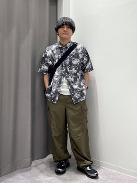 「LAKOLE（ラコレ）のアイテム」を使った、むーやんさん（メンズ・169cm）の春コーディネート