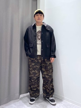 「おでかけ」｜「アイテム（ジャケット/アウター）」を使った、むーやんさん（メンズ・169cm）の秋コーディネート