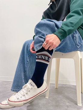 「アイテム（スウェット）」を使った、むーやんさん（メンズ・169cm・30代）の秋コーディネート