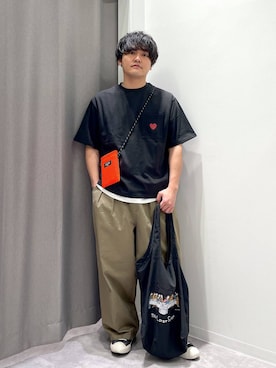 「LAKOLE（ラコレ）のアイテム」を使った、むーやんさん（メンズ・169cm）の春コーディネート