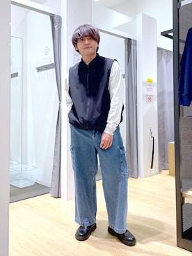 「アイテム（スウェット）」を使った、むーやんさん（メンズ・169cm・20代）の春コーディネート