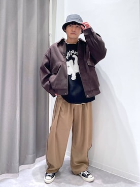 「おでかけ」｜むーやんさん（メンズ・169cm）の冬コーディネート