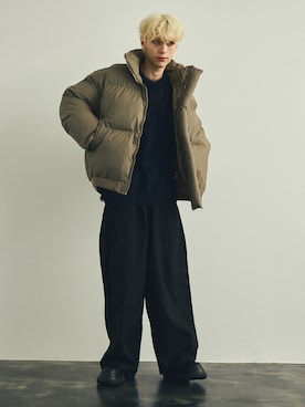「Shoowtime（ショウタイム）のアイテム（パンツ）」を使った、Model Galleryさん（メンズ・180cm）の秋コーディネート