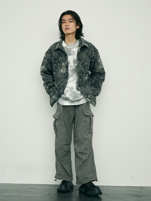 セール】knee tuck corduroy cargo pants / ニータック