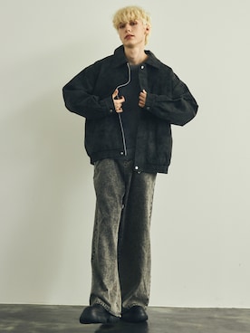 「Shoowtime（ショウタイム）のアイテム（ブルゾン）」を使った、Model Galleryさん（メンズ・180cm）の秋コーディネート