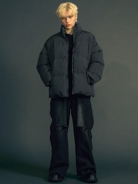 「Shoowtime（ショウタイム）のアイテム（パンツ）」を使った、Model Galleryさん（メンズ・180cm）の秋コーディネート
