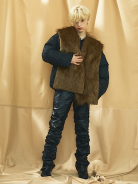 「Shoowtime（ショウタイム）のアイテム（ブルゾン）」を使った、Model Galleryさん（メンズ・180cm）の秋コーディネート