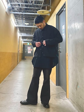 「ARMY TWILL（アーミーツイル）のアイテム（シャツ/ブラウス）」を使った、MURAYAMAさん（メンズ・172cm）の冬コーディネート