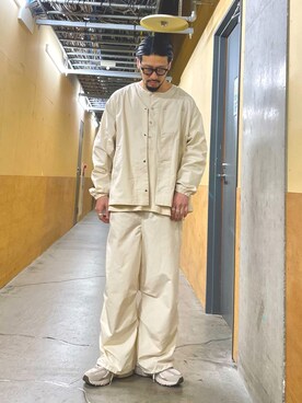 「キャンプ」｜「アイテム（ブルゾン）」を使った、MURAYAMAさん（メンズ・172cm）の春コーディネート