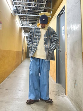 「ARMY TWILL（アーミーツイル）のアイテム（ジャケット/アウター）」を使った、MURAYAMAさん（メンズ・172cm）の冬コーディネート