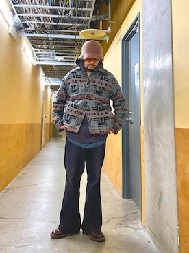 「ARMY TWILL（アーミーツイル）のアイテム（パーカー）」を使った、MURAYAMAさん（メンズ・172cm）の冬コーディネート