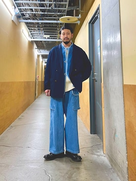 「ARMY TWILL（アーミーツイル）のアイテム（ジャケット/アウター）」を使った、MURAYAMAさん（メンズ・172cm）の冬コーディネート