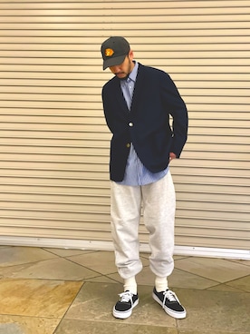 「ROSTER SOX（ロスターソックス）のアイテム（レッグウェア）」を使った、MURAYAMAさん（メンズ・172cm）の春コーディネート