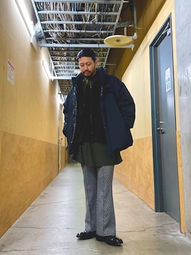 「ARMY TWILL（アーミーツイル）のアイテム（シャツ/ブラウス）」を使った、MURAYAMAさん（メンズ・172cm）の冬コーディネート
