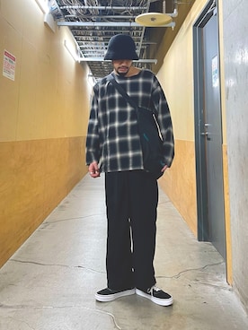 「Drifter（ドリフター）のアイテム」を使った、MURAYAMAさん（メンズ・172cm）の春コーディネート