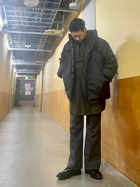 「ARMY TWILL（アーミーツイル）のアイテム（シャツ/ブラウス）」を使った、MURAYAMAさん（メンズ・172cm）の冬コーディネート