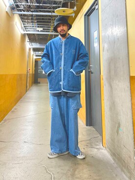「ARMY TWILL（アーミーツイル）のアイテム（ジャケット/アウター）」を使った、MURAYAMAさん（メンズ・172cm）の冬コーディネート