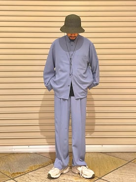 「halo commodity（ハロ　コモディティー）のアイテム（ハット）」を使った、MURAYAMAさん（メンズ・172cm）の春コーディネート