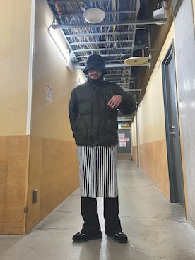 「Engineered Garments（エンジニアードガーメンツ）のアイテム（帽子）」を使った、MURAYAMAさん（メンズ・172cm）の冬コーディネート