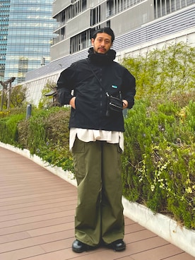 「ROSTER SOX（ロスターソックス）のアイテム（レッグウェア）」を使った、MURAYAMAさん（メンズ・172cm）の春コーディネート