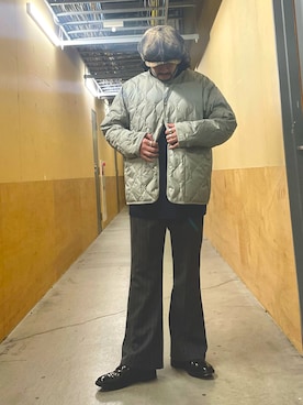 「TAION（タイオン）のアイテム（ブルゾン）」を使った、MURAYAMAさん（メンズ・172cm）の冬コーディネート