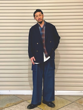 「ARMY TWILL（アーミーツイル）のアイテム（パンツ）」を使った、MURAYAMAさん（メンズ・172cm）の春コーディネート