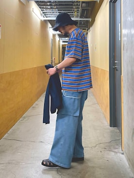 「ARMY TWILL（アーミーツイル）のアイテム（パンツ）」を使った、MURAYAMAさん（メンズ・172cm）の春コーディネート