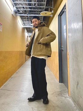 「アイテム（マウンテンパーカー）」を使った、MURAYAMAさん（メンズ・172cm）の冬コーディネート