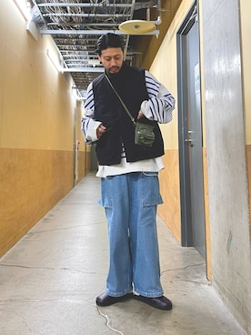 「ARMY TWILL（アーミーツイル）のアイテム（パンツ）」を使った、MURAYAMAさん（メンズ・172cm）の春コーディネート