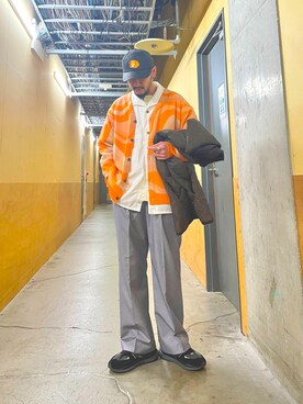 「ARMY TWILL（アーミーツイル）のアイテム（シャツ/ブラウス）」を使った、MURAYAMAさん（メンズ・172cm）の冬コーディネート