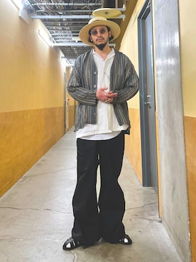 「ARMY TWILL（アーミーツイル）のアイテム（シャツ/ブラウス）」を使った、MURAYAMAさん（メンズ・172cm）の春コーディネート