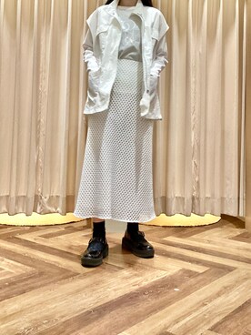 「いまどきジャケット写真」｜「アイテム（その他アウター）」を使った、mg.さん（レディース・163cm）の春コーディネート