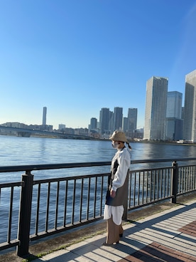 「AS as know as（エーエス アズノウアズ）のアイテム」を使った、suzuunさん（レディース・158cm）の冬コーディネート