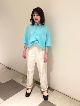 「アイテム（バングル/リストバンド）」を使った、BRICK&SONS 天王寺ミオさん（レディース・149cm）の夏コーディネート